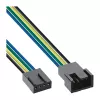 InLine ventiliatoriaus kabelio ilgintuvas 4 kontaktų Molex patinas/patele 0,70 m