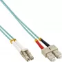 InLine šviesolaidinis dvipusis kabelis LC/SC 50/125 µm OM3 7,5 m