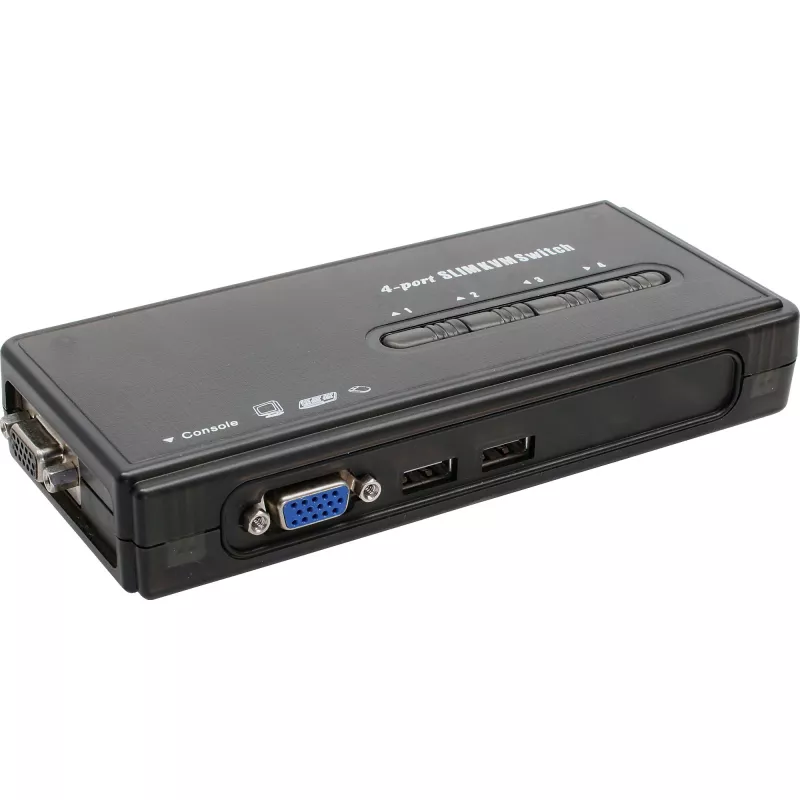 KVM jungiklis 4 prievadų USB InLine 60614H