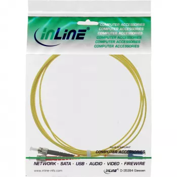 InLine šviesolaidinis dvipusis kabelis LC/ST 9/125 µm OS2 2 m
