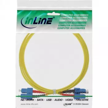 InLine šviesolaidinis dvipusis kabelis SC/SC 9/125µm OS2 2m, 2 m, OS2, SC, SC