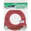 InLine komutacinis kabelis F/UTP Cat.5e raudonas 10m