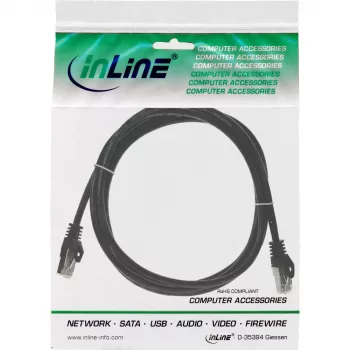 InLine pataisomasis laidas F/UTP Cat.5e juodas 2m