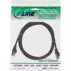 InLine komutacinis kabelis F/UTP Cat.5e juodas 1m