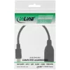 InLine Micro USB OTG adapterio laidas Micro-B kištukas į USB A lizdą 0,1 m