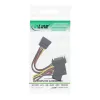InLine SATA maitinimo adapterio laidas, kištukas į lizdą, į 2x SATA + 4 kontaktų Molex