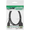 InLine High Speed HDMI kabelis su Ethernet, AM/CM, itin plonas, juodos/auksinės spalvos, 1,8 m