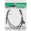 InLine Switzerland CEE7/16 kištukas į Euro8 C7 maitinimo kabelis, juodas, 1,8 m