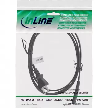 InLine Japan į Euro8 IEC-C7 maitinimo laidas, juodas, 1,8 m