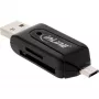 InLine OTG dvigubas kortelių skaitytuvas, skirtas SD ir microSD 66779