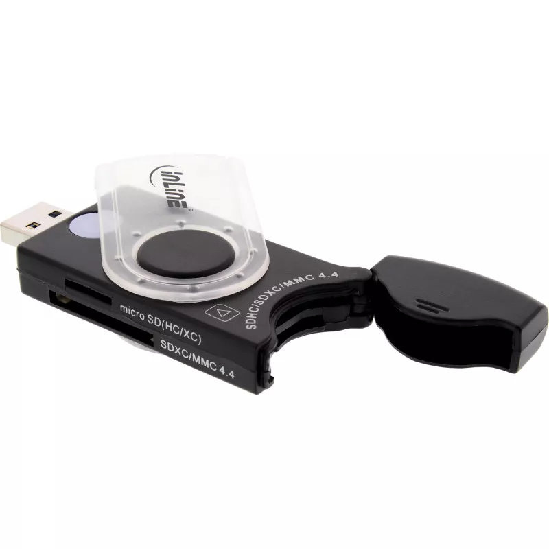 InLine USB 3.0 mobilus kortelių skaitytuvas su 2 lizdais SD SDHC SDXC microSD