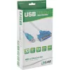 USB spausdintuvo laidas InLine 33397I 1,8 m USB A kištukas – DB25 lizdas