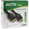InLine DisplayPort aktyvus laidas, juodas, paauksuoti kontaktai, 25 m