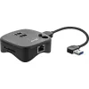 InLine USB 3.0 daugiafunkcis adapteris, 2xUSB-A, RJ45, SD/MicroSD kortelių skaitytuvas, juodas