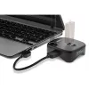 InLine USB 3.0 daugiafunkcis adapteris, 2xUSB-A, RJ45, SD/MicroSD kortelių skaitytuvas, juodas