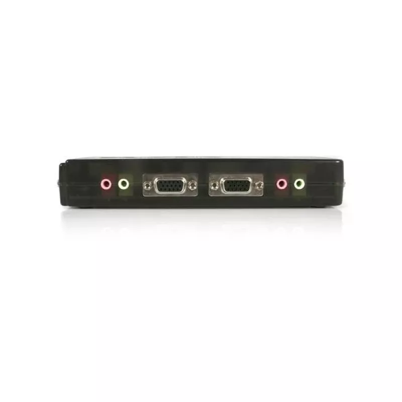 StarTech.com 4 prievadų juodas USB KVM jungiklio rinkinys su kabeliais ir garsu