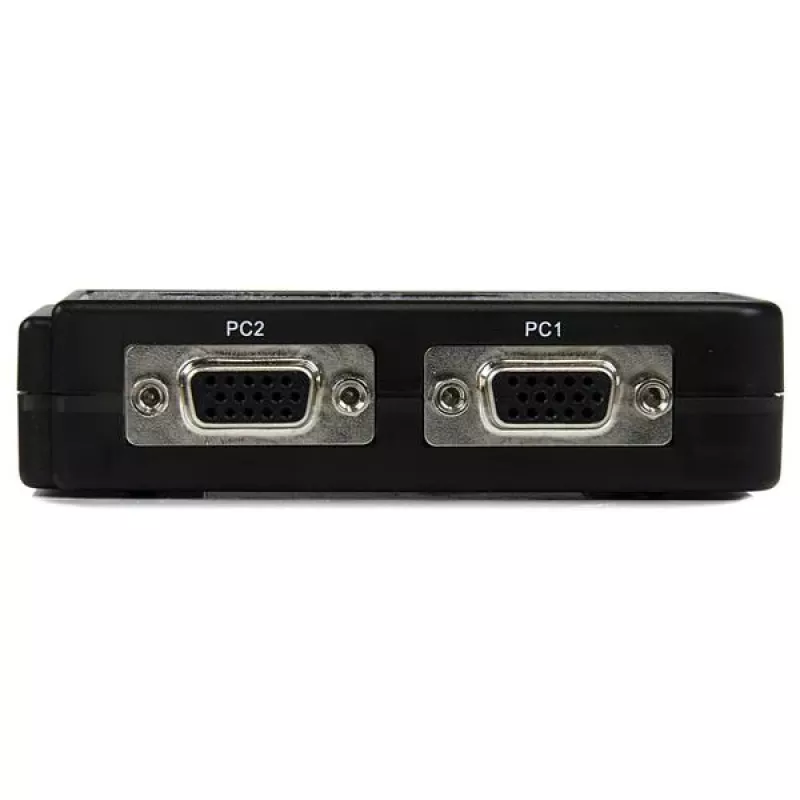 StarTech.com 2 prievadų juodas USB KVM jungiklio rinkinys su garsu ir kabeliais