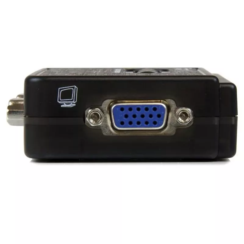 StarTech.com 2 prievadų juodas USB KVM jungiklio rinkinys su garsu ir kabeliais