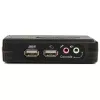 StarTech.com 2 prievadų juodas USB KVM jungiklio rinkinys su garsu ir kabeliais