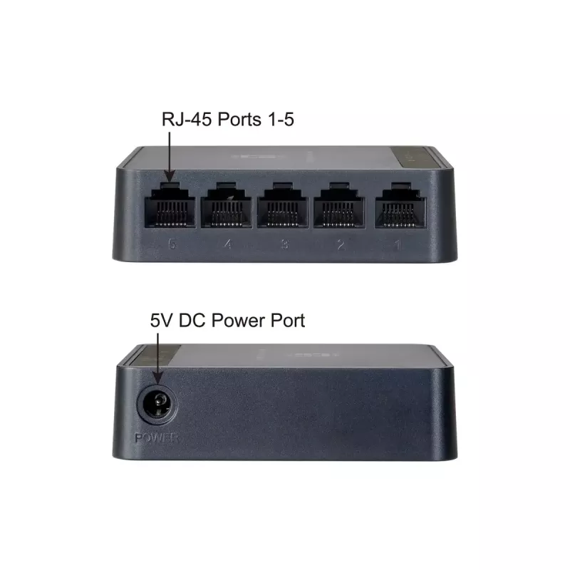 Tinklo komutatorius LevelOne FEU-0512 Fast Ethernet 10/100 juodas