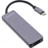InLine Multi-hub USB 3.2 Gen.1, 2x USB-A, HDMI 4K/30Hz, kortelių skaitytuvas, aliuminis, pilkas