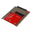 StarTech.com mSATA SSD į 2,5 col. SATA adapteris-konverteris, SATA, mSATA, juoda, raudona, sidabrinė, CE, FCC, 6 Gbit/s, -40 – 85 °C