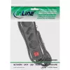 InLine kištukinis lizdas, 4 lizdų, 2x CEE7/3 + 2x Euro CEE 7/16, juodas, 5 m