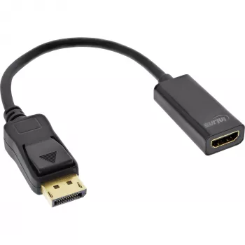 InLine DisplayPort į HDMI adapteris su garsu, DisplayPort V / HDMI M, 4K/60Hz