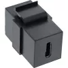 InLine USB 3.1 įmontuojamas modulis, USB-C F/F, juodas korpusas