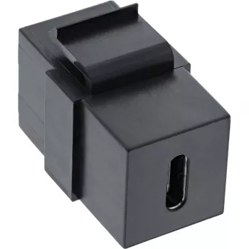 InLine USB 3.1 įmontuojamas modulis, USB-C F/F, juodas korpusas