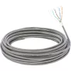 InLine telefono kabelis 8 laidų vientisas instaliacinis 4x2x0,6 mm ekranuotas 25 m