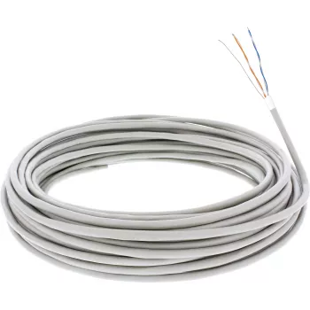 InLine telefono kabelis 4 laidų vientisam įrengimui 2x2x0,6 mm ekranuotas 25 m
