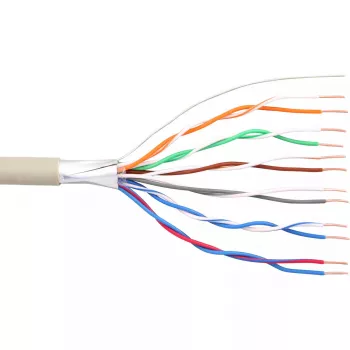 InLine telefono kabelis 12 laidų tvirtas montavimui 6x2x0,6mm ekranuotas 25m