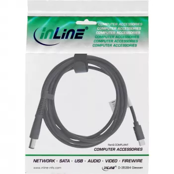 InLine USB-C į HP nešiojamojo kompiuterio (apvalus/didelis) įkrovimo kabelis, 2 m