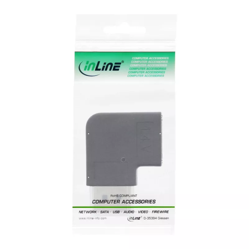InLine DisplayPort adapteris DisplayPort tėvas motina kairiuoju kampu 17199L