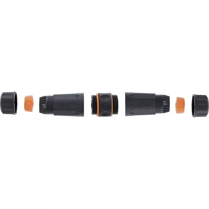 InLine Cat.6A jungtis, neperšlampama IP68, 2x RJ45 F/F, 1:1