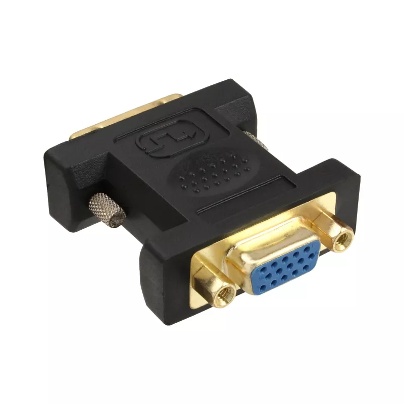InLine DVI-A adapteris DVI 12+5 kištukinis į VGA 15HD lizdinį, paauksuoti kontaktai