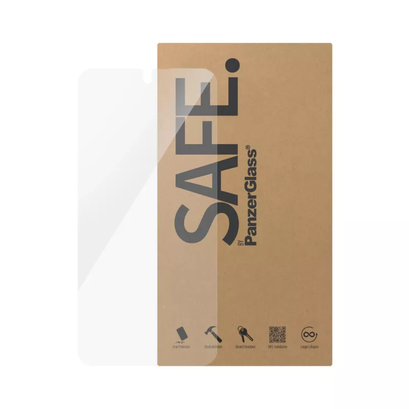 Grūdinto stiklo ekrano apsauga PanzerGlass SAFE, skirta „Samsung Galaxy A55 5G“ – itin plati prigludimo forma, atspari įbrėžimams ir smūgiams, 50 vnt.