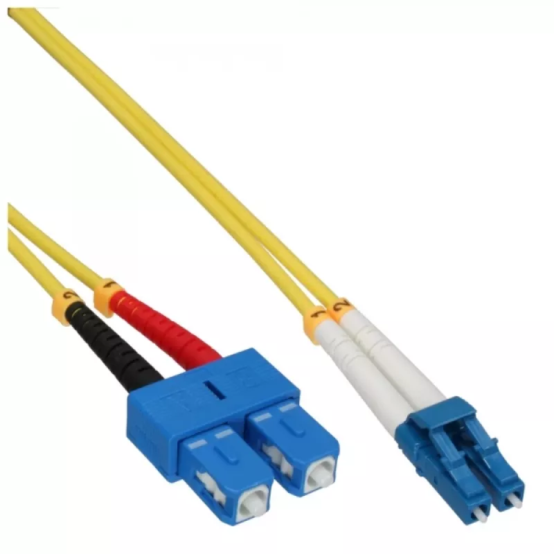 Šviesolaidinis dvipusis kabelis LC/SC 9/125µm OS2 3m InLine 88656N