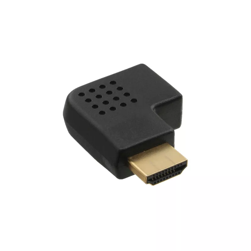 InLine HDMI adapteris, kištukas–lizdas, šoninis kampinis dešinysis, paauksuotas, 17600T