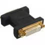 InLine DVI-I adapteris skaitmeninis + analoginis 24+5 moteriška / moteriška juodas auksuotas