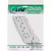 InLine kištukinis lizdas, 4 lizdų, 2x CEE7/3 + 2x Euro CEE 7/16, baltas, 1,5 m