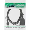 „InLine“ europinio C tipo kištuko maitinimo ilgintuvas, kištukas / lizdas, juodas, 3 m