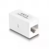 Tinklo kabelis DeLOCK adapteris RJ45 lizdas į RJ45 lizdą Cat.6 UTP 1 m baltas