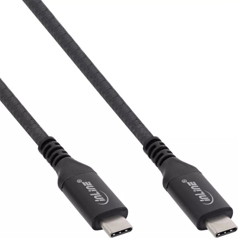 USB4 laidas InLine 35906A 0,5 m USB-C kištukas/kištukas 8K60Hz juodas
