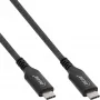 USB4 laidas InLine 35906A 0,5 m USB-C kištukas/kištukas 8K60Hz juodas