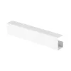InLine po stalu montuojama kabelių valdymo sistema 23190W — plieninė, balta, 114×600×76 mm