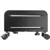 InLine PC vežimėlis, riedantis atramas kompiuterių korpusams, maks. 10 kg, juodas