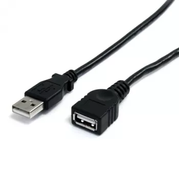 StarTech.com 10 pėdų juodas USB 2.0 ilginimo laidas A į A – V/M