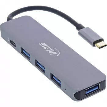 USB šakotuvas InLine USB 3.2 USB-C daugiafunkcis šakotuvas su 4x USB-A 5 Gb/s + USB-C (duomenys / PD 87 W)